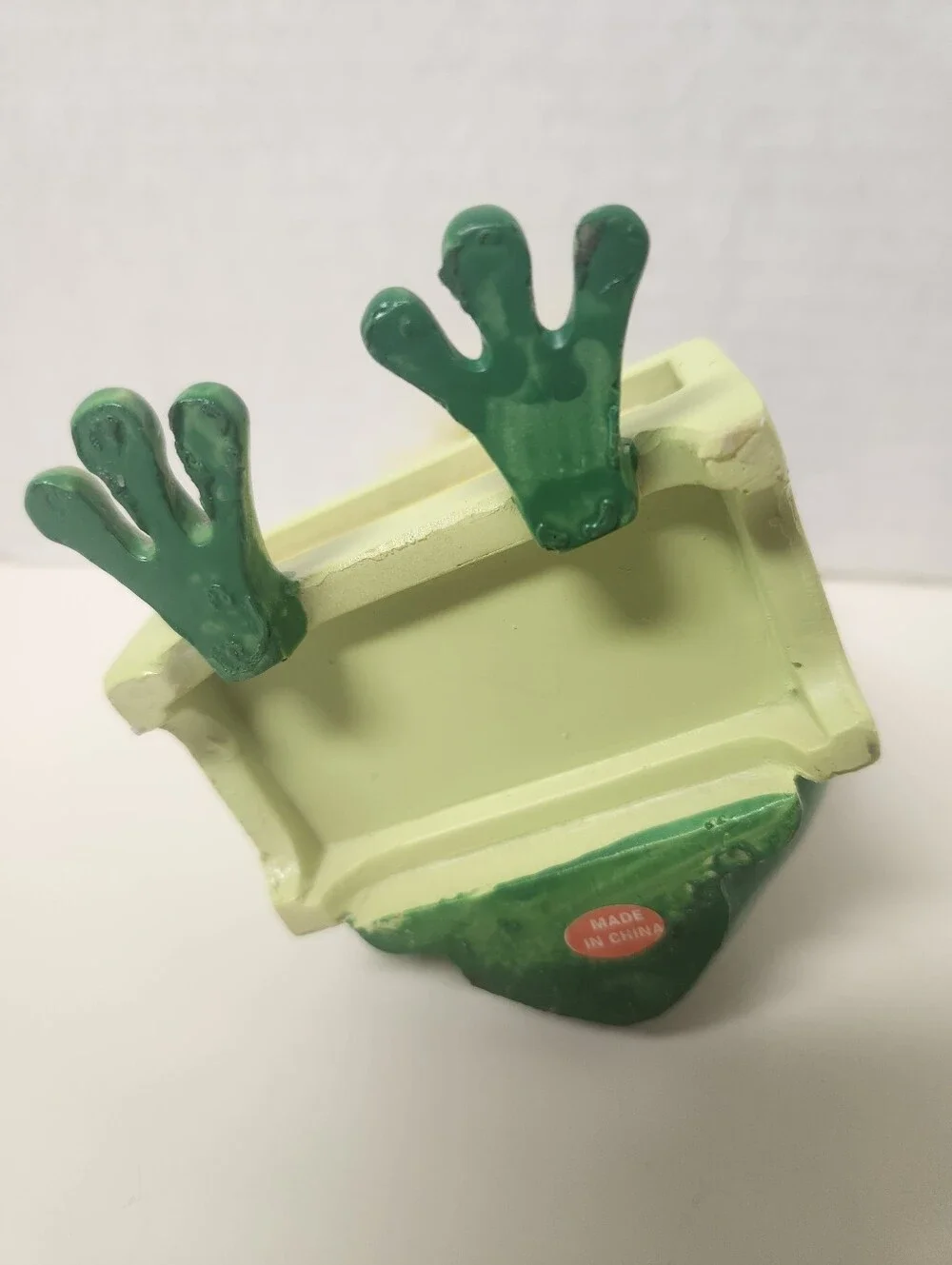 Vintage J&D Designs Ceramic Green Frog Perpetual Calendar